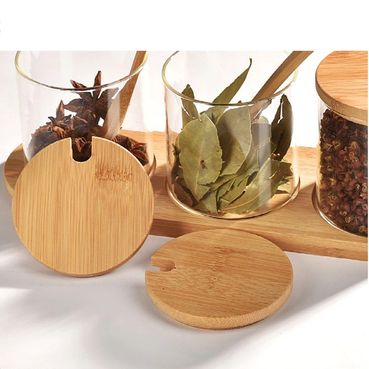 Spice Jars Bamboo Lid